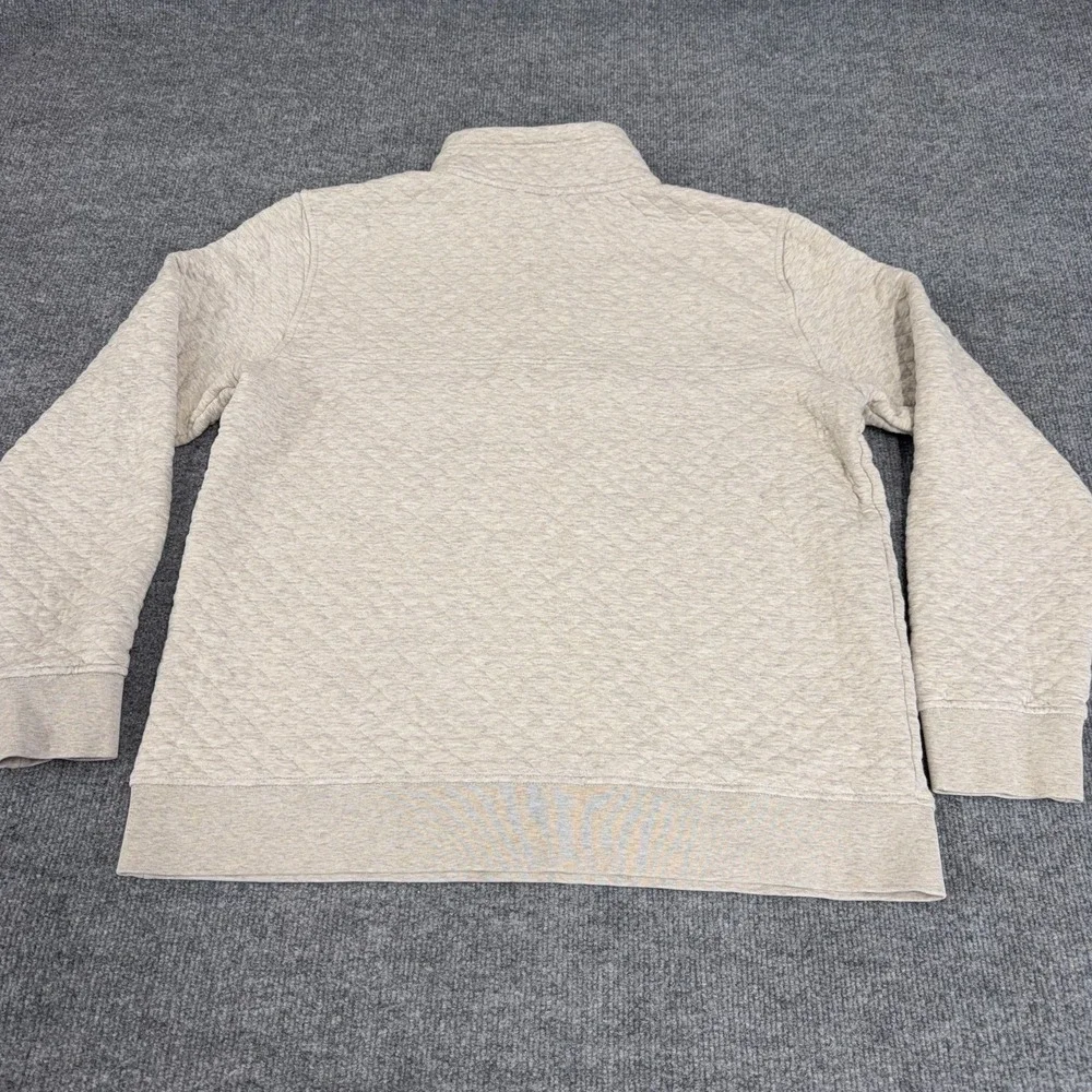 Patagonia Jacket Women 2XL CREAM Green Organic Cotton Quilt Snap-T Pullover READ - Picture 9 of 12